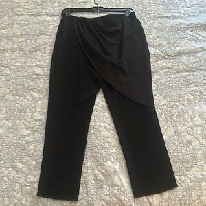 Haute hippie  black dress pants with sheer side skirt  size 6